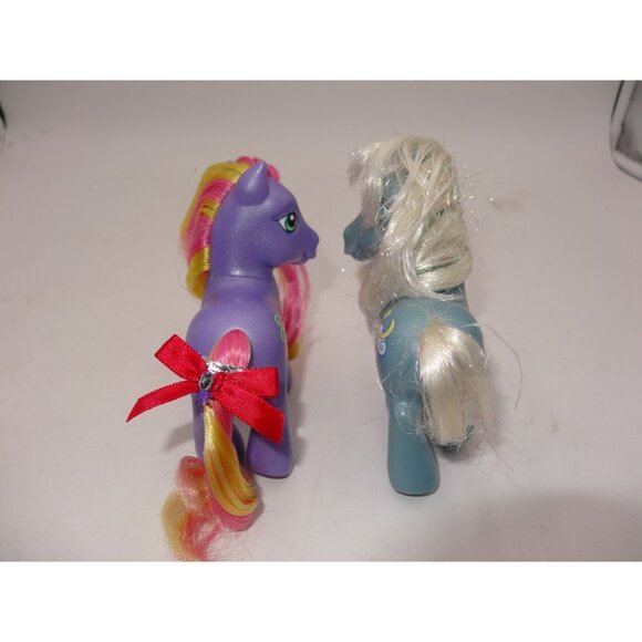 MLP Star Beam My Little Pony Figure Blue Sparkle Nose Stars Bumble Berry 2002 - Picture 5 of 10